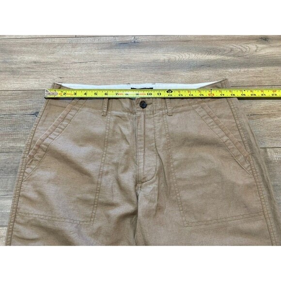Banana Republic Linen Pant Mens 34x31 Beige Relaxed Straight Beach Casual - Picture 5 of 10